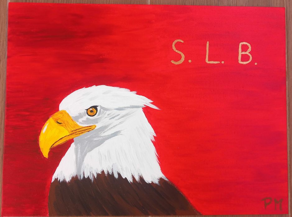 Pintura Acrílico "Águia Vitória SLB"