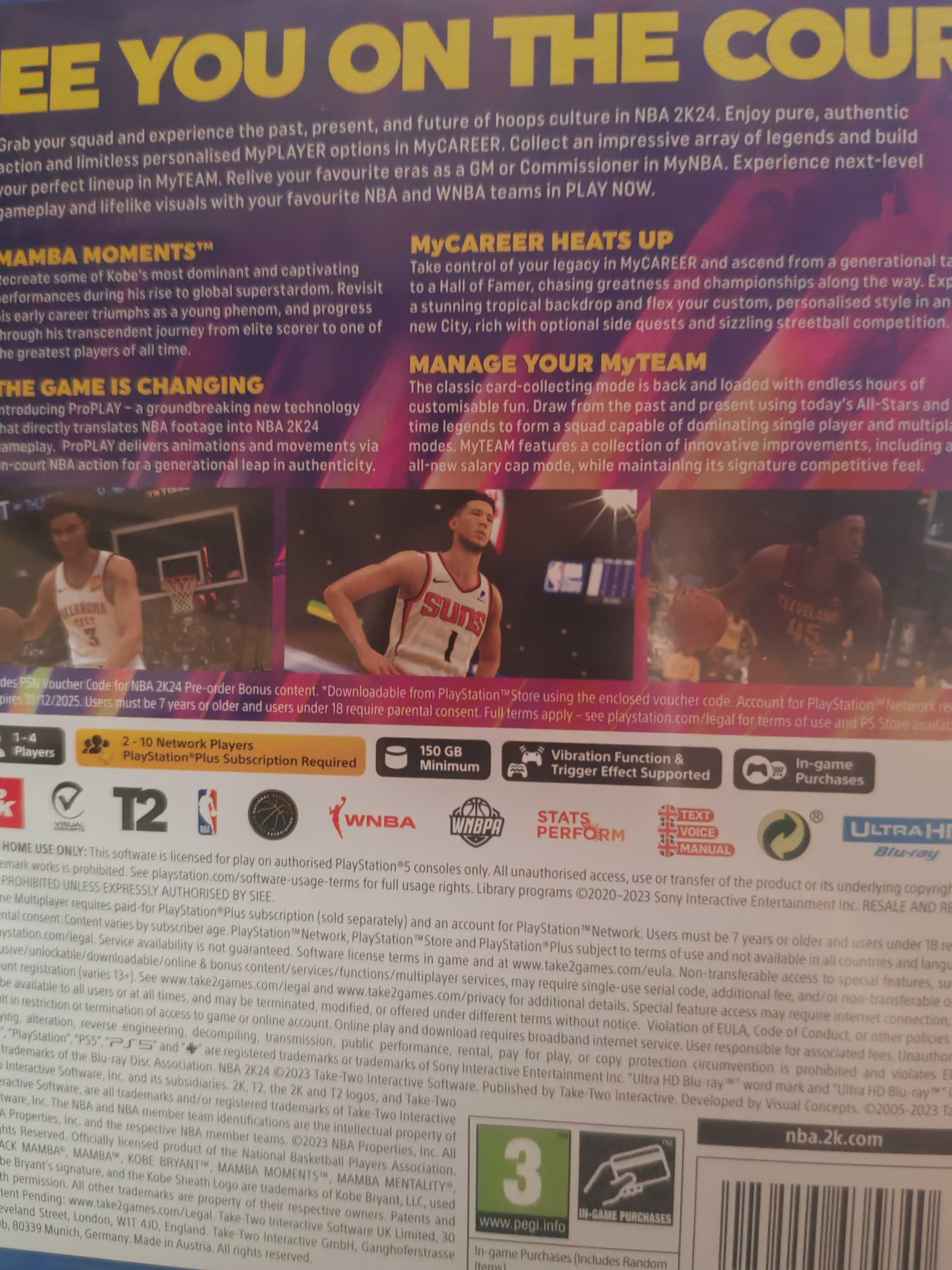 Jogo NBA 2k24 em bom estado