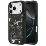 Etui Karl Lagerfeld Grained Pattern&Logo MagSafe do iPhone 17 Pro - cz