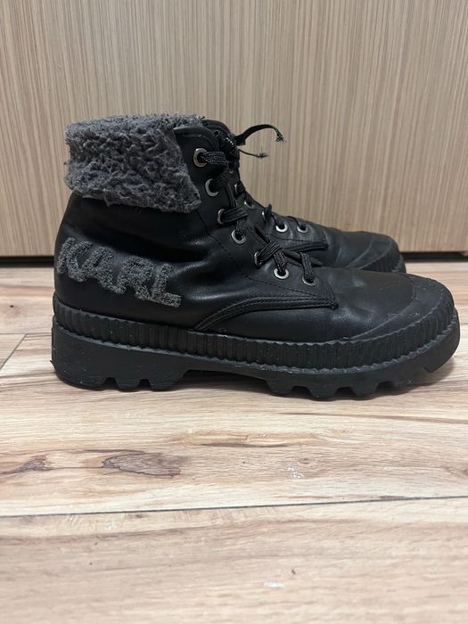 Buty karl lagerfeld 40 kozaki zimowe ocieplane botki