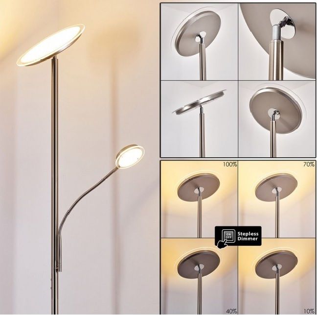 Lampa podłogowa stojąca do czytania ściemniacz DESIGN 26W PROMOCJA