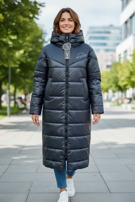 Женское удлиненное зимнее пальто, большие размеры опт розница. р.M-XXL