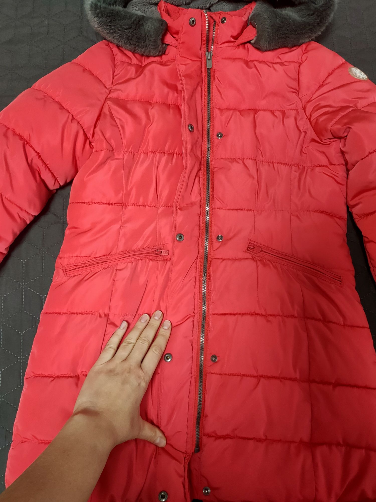 Зимова куртка Okaidi/ пуховик для дівчинки
