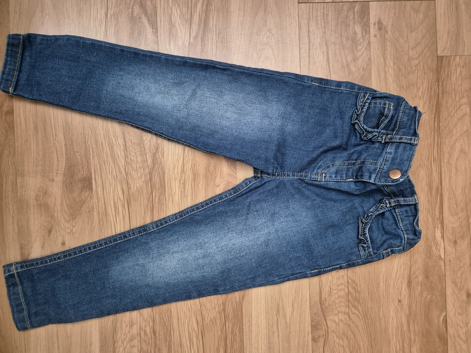 Super jeansy dla dziewczynki 98 - 3sztuki