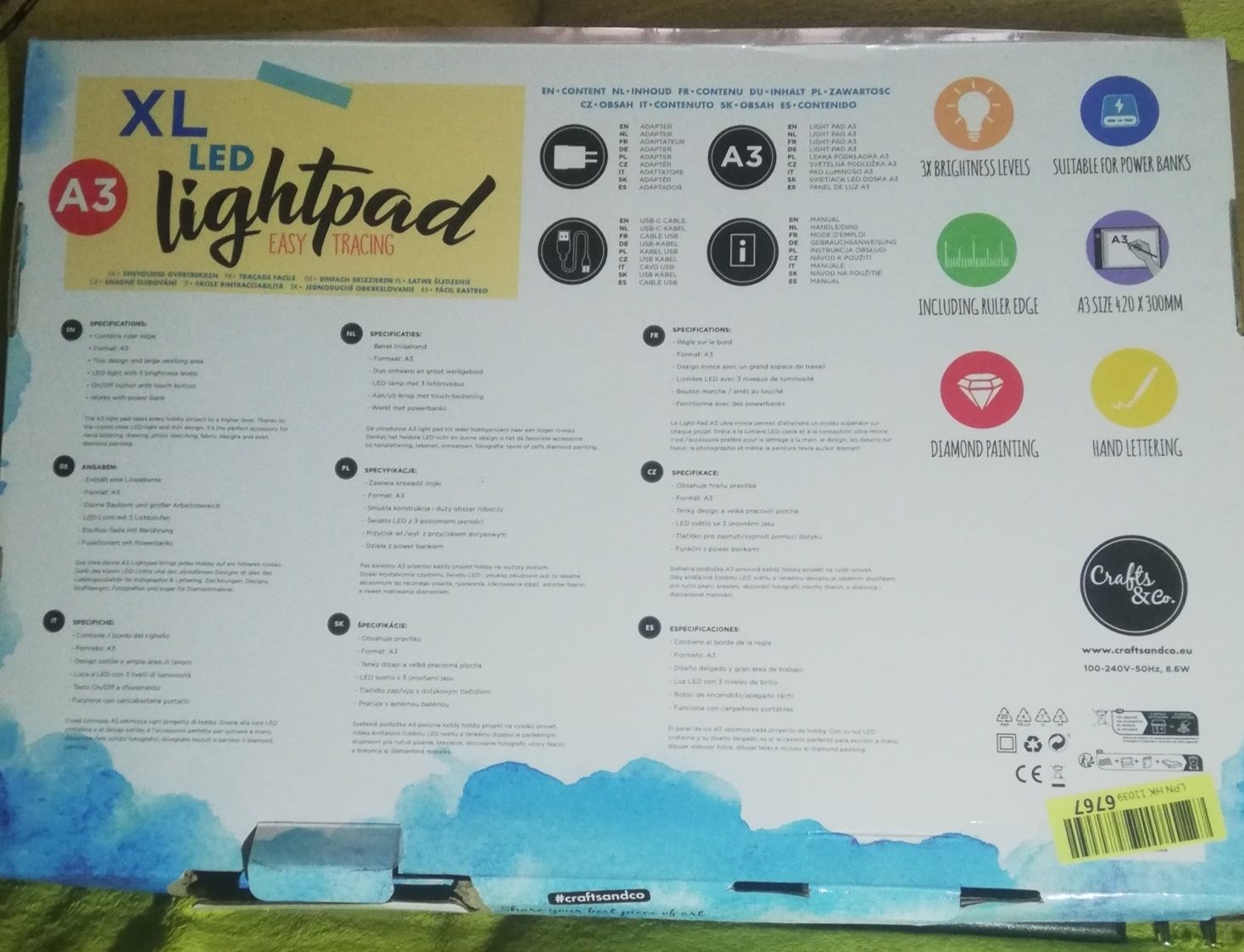 Tablica led format a3
