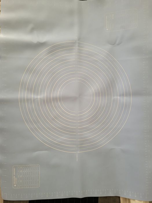 Stolnica Mata Silikonowa z Miarami niebieska raz użyta 80x60 cm