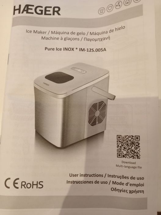 Máquina gelo Haeger