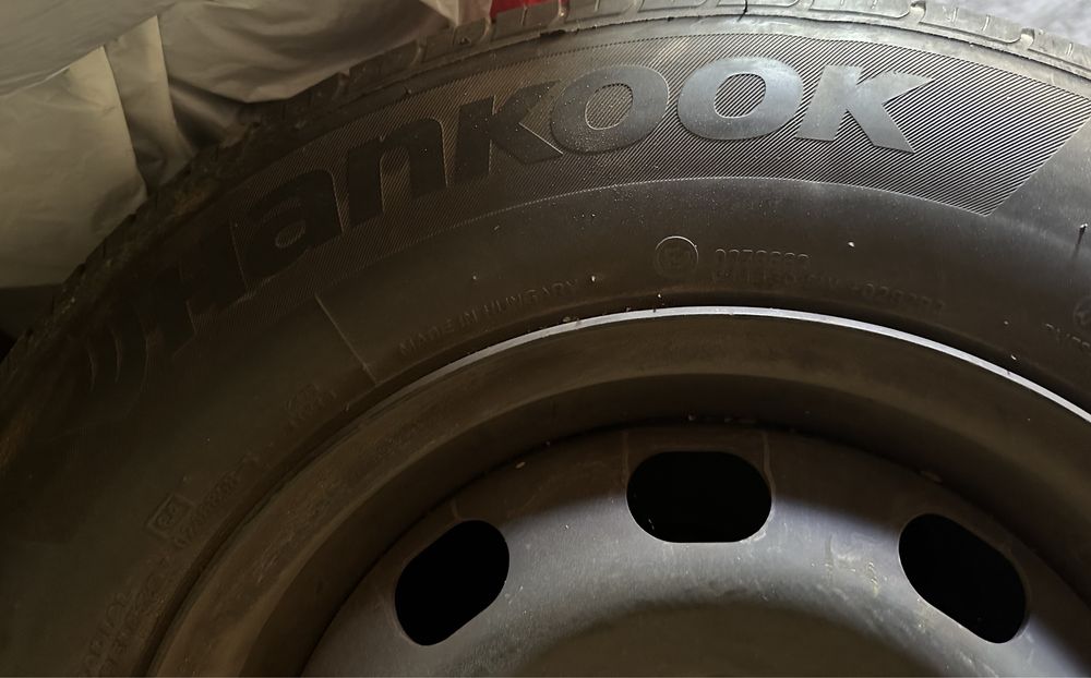 Літні шини на 175/80 R14 разом з дисками Hankook