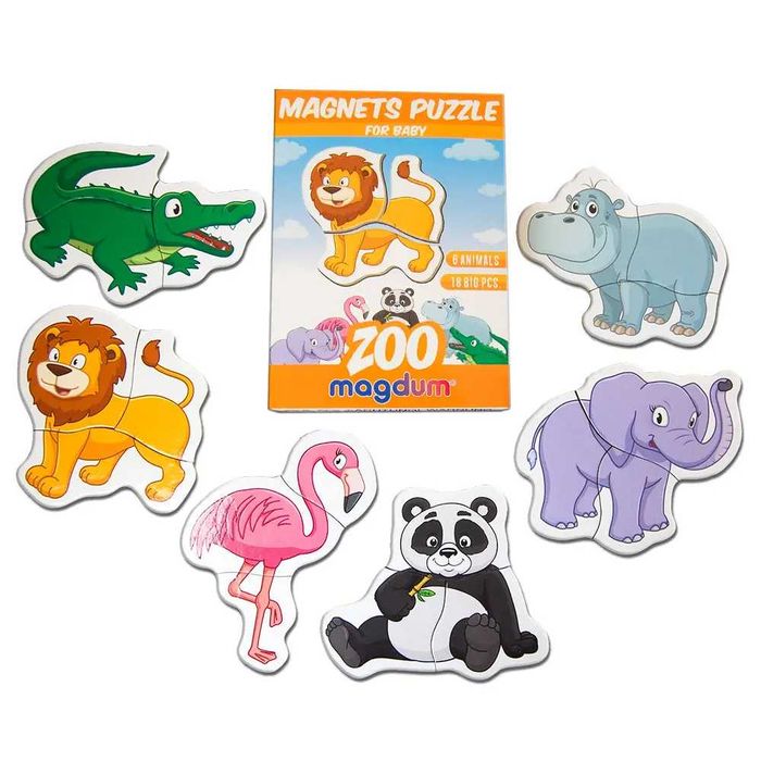 Магнітні пазли Magdum Ферма, Зоопарк, Транспорт, Овочі фрукти