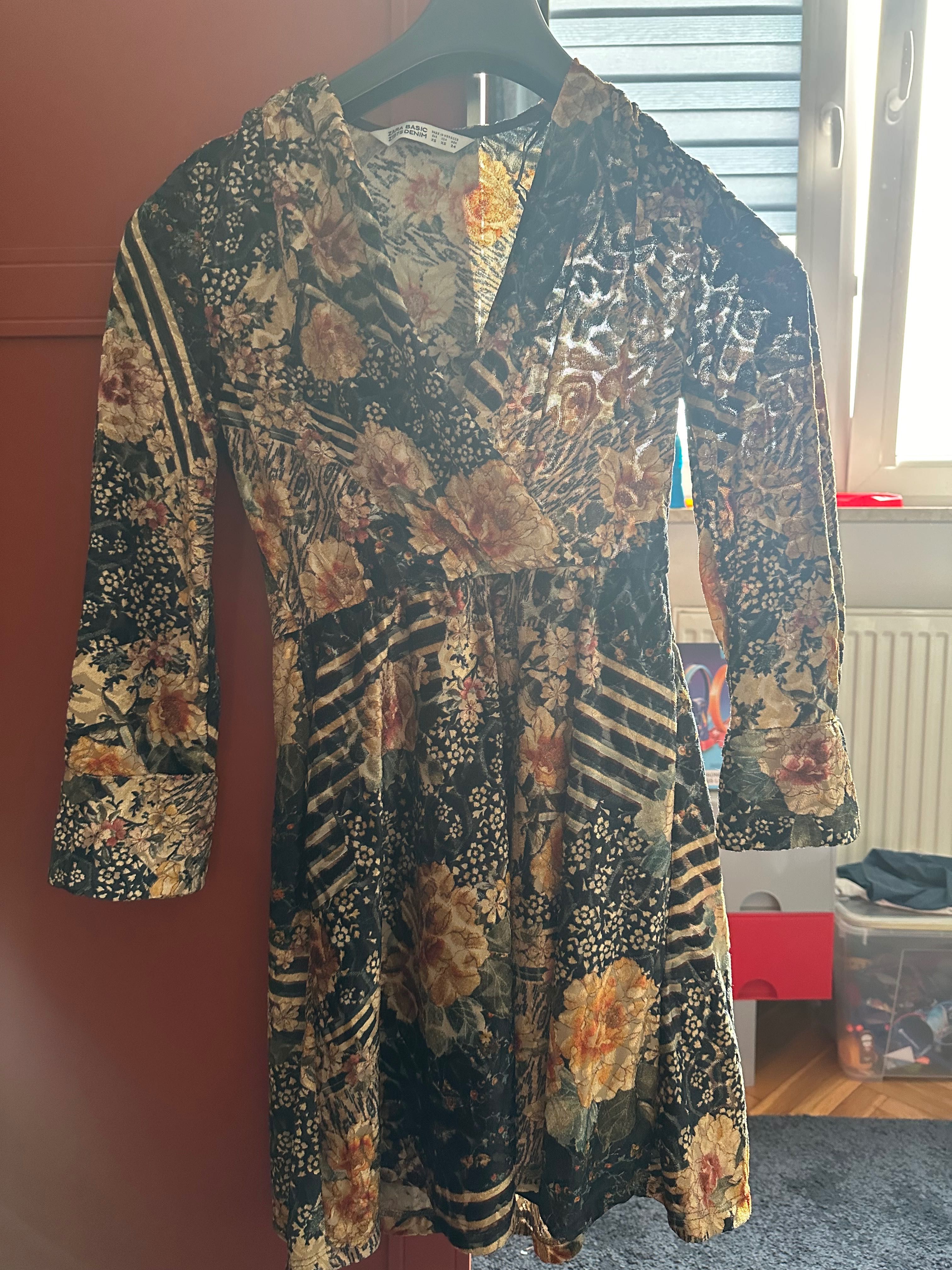 Zara Basic denim xs sukienka