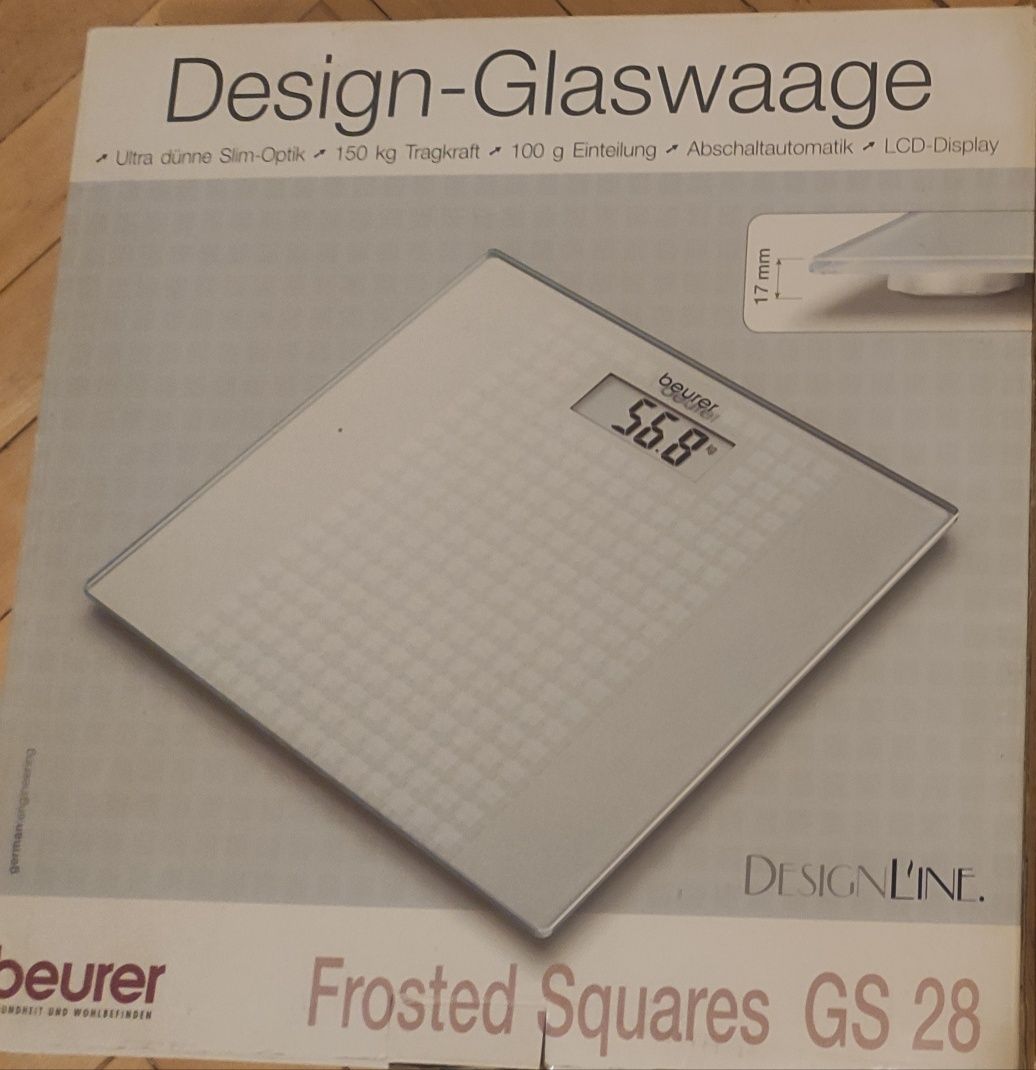 Ваги beurer frosted squares gs 28