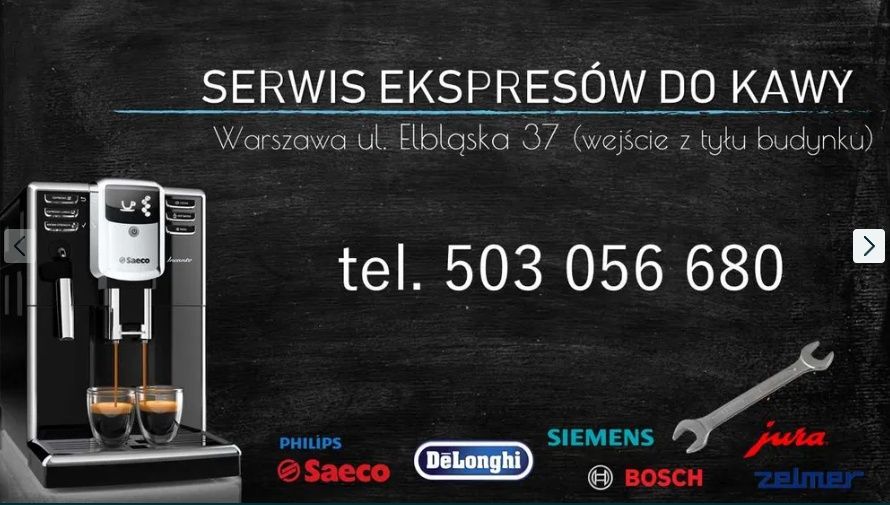 Serwis ekspresów do kawy, bezpłatna wycena, Saeco, Delonghi, Jura inne