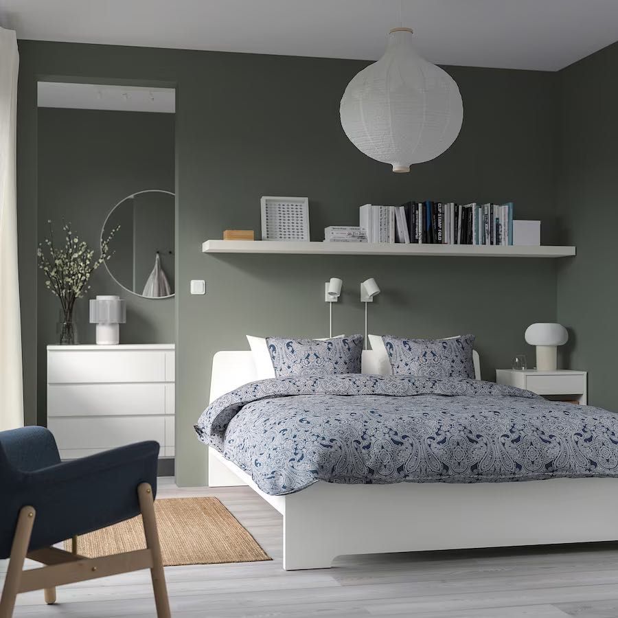 Cama Ikea ASKVOLL + colchão