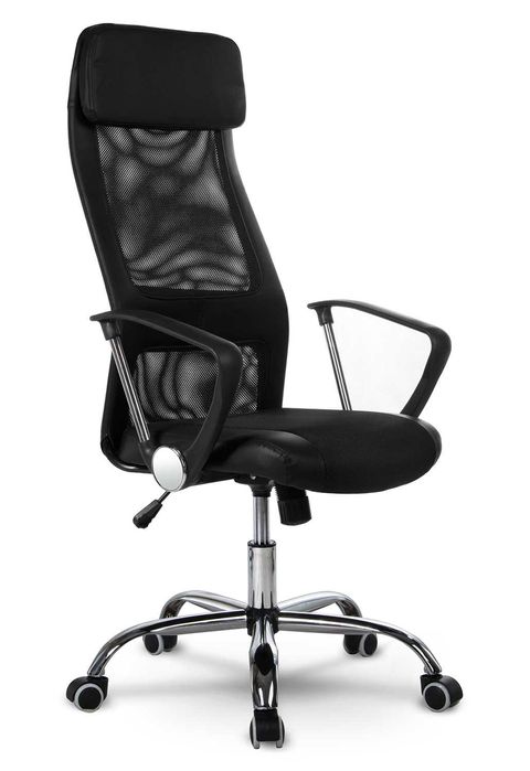 KRZESŁO OBROTOWE Biurowe Profilowane Wysokie Ergonomiczne