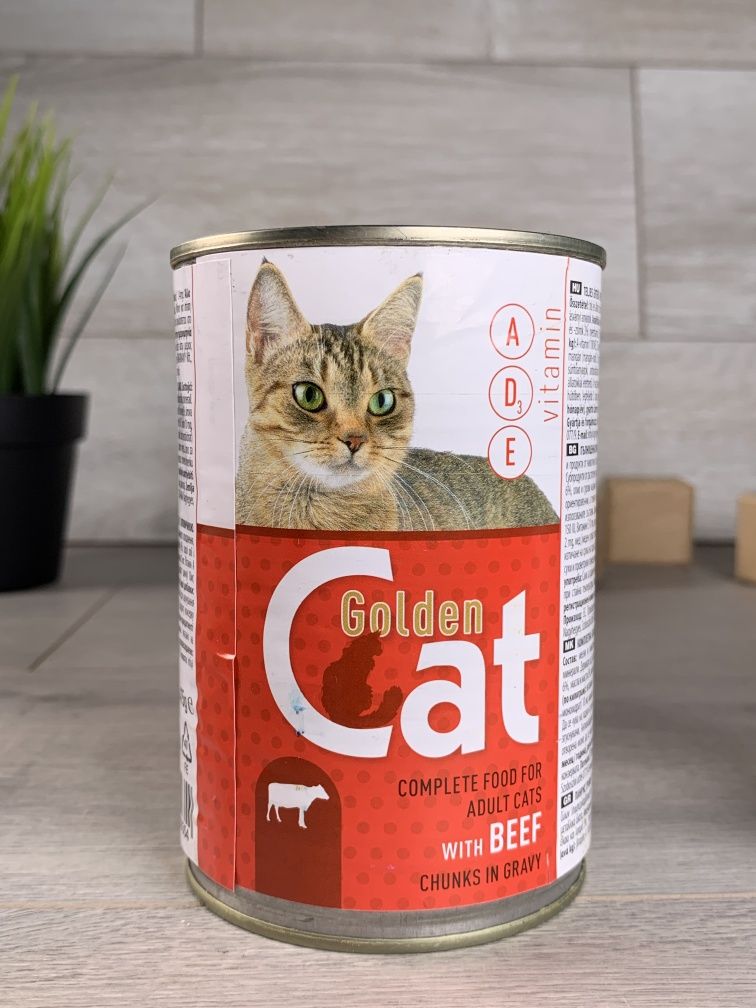 ОРИГІНАЛ. Консерви для котів і кішок Golden Cat , 415 г.