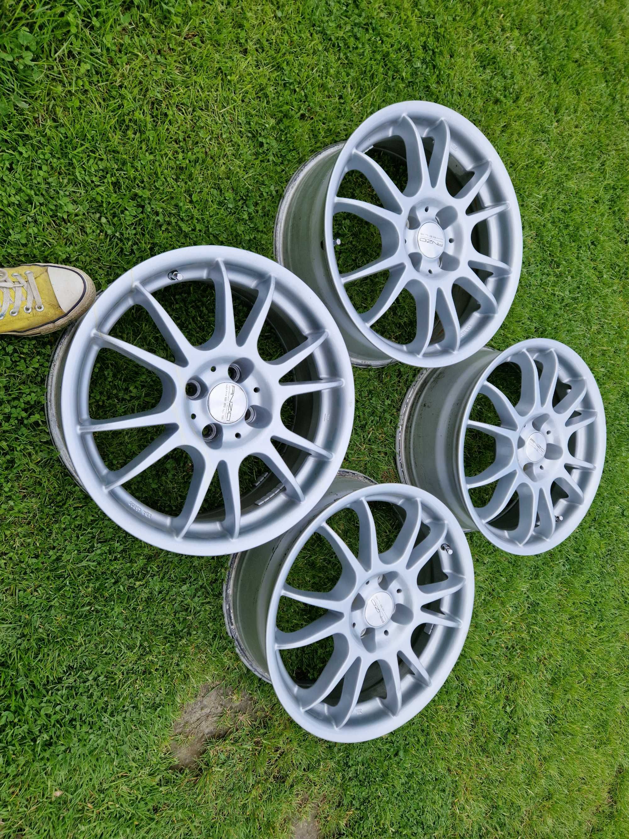 Felgi Anzio 17 cali 4x100 Srebrne Opel