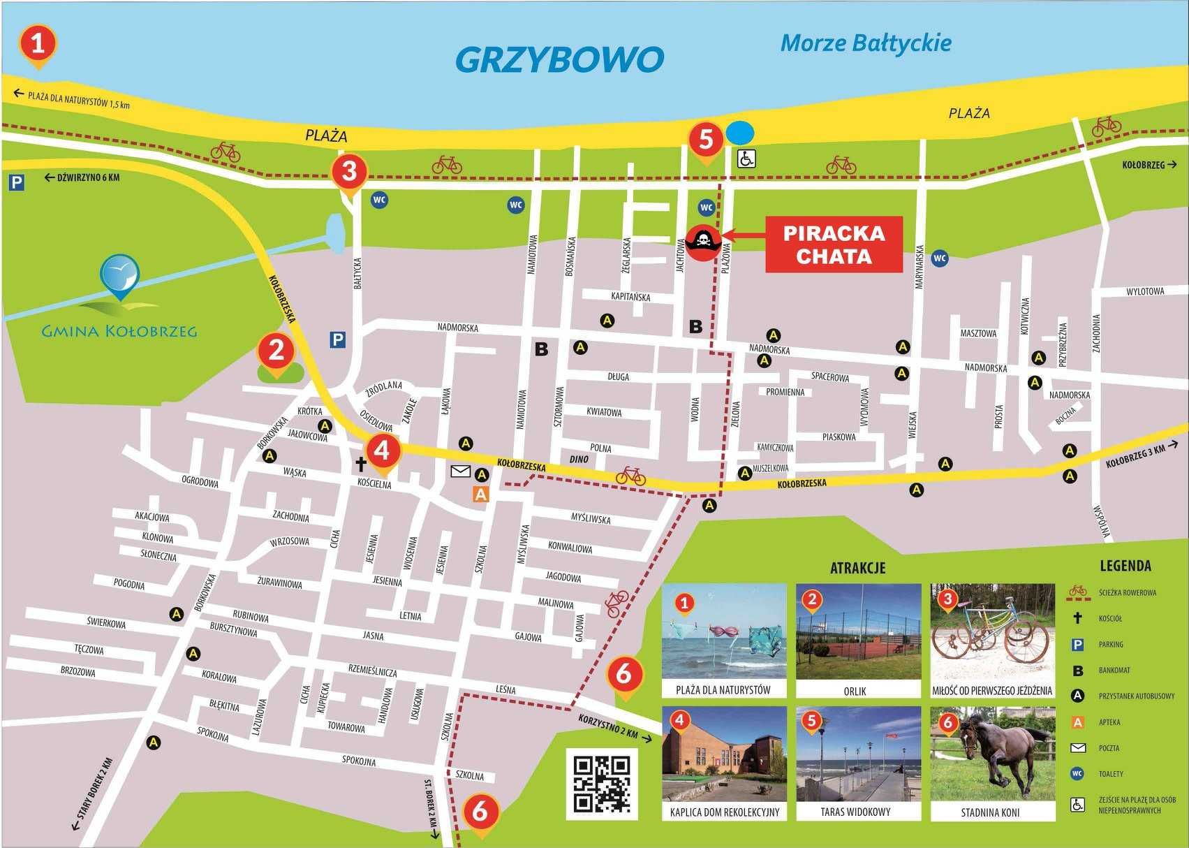 Pensjonat PIRAT wynajem pokoi nad morzem Grzybowo k/Kołobrzegu