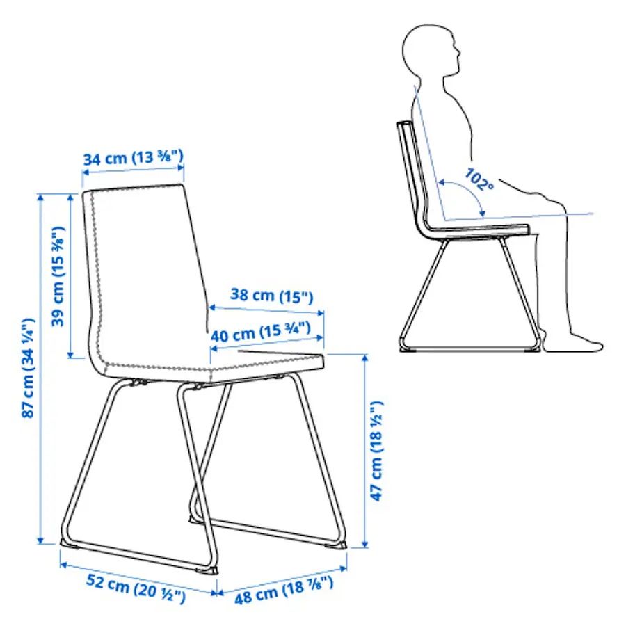 Cadeiras de mesa jantar (pack 6)