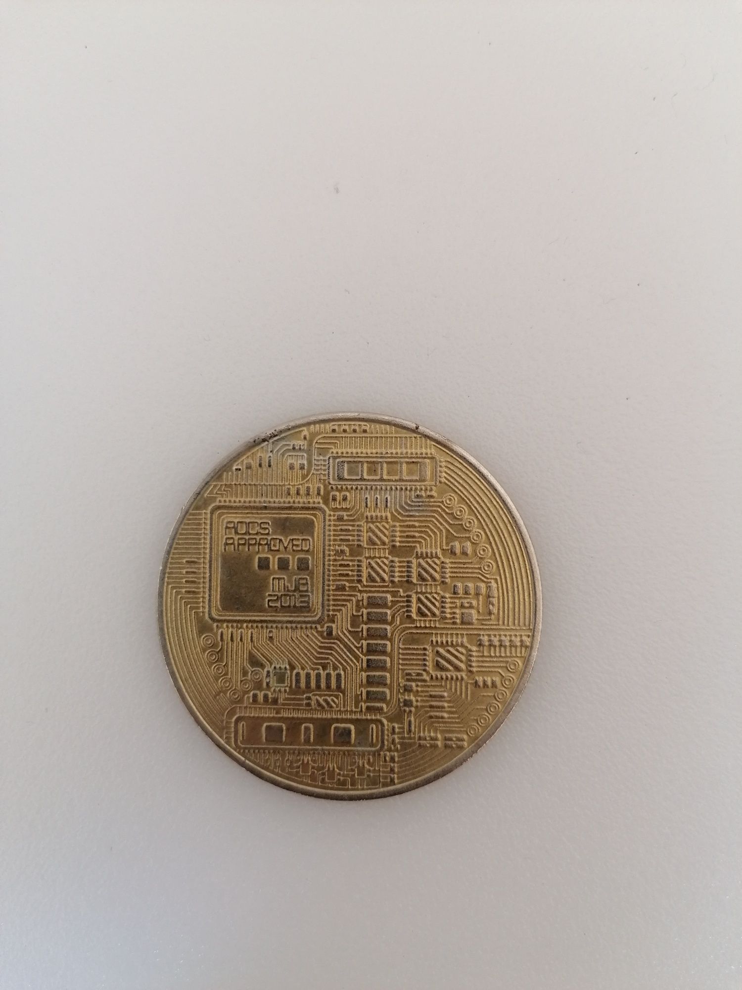 Moeda Coleção BITCOIN Dourada - Golden Coin