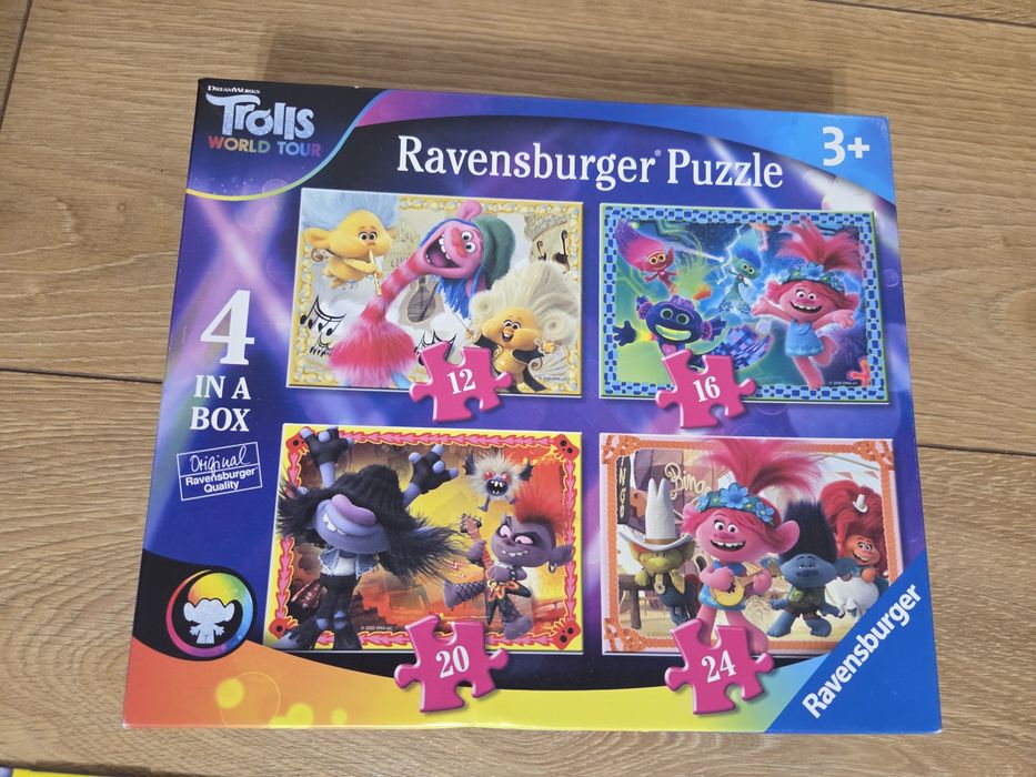 Puzzle Ravensburger komplet 4x od 3 lat