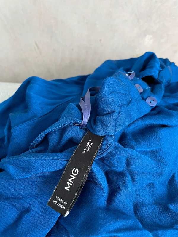 Krótki kombinezon Mango indygo kobaltowy
