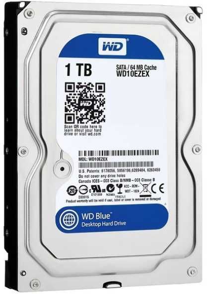 Комплект двух дисков /WD HDD 1 Tб/256 SSD/Win10 Pro x64