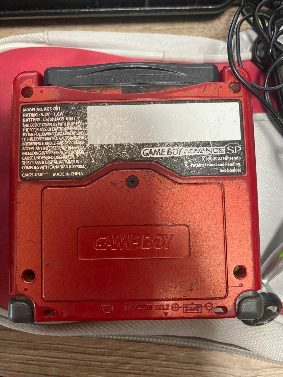 GameBoy Advance SP з зарядним пристроєм, 2 зарядних, гра, навушники