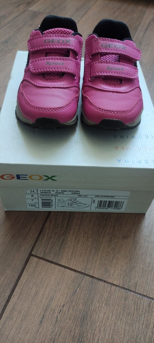 Adidasy Geox różowo-szare 24