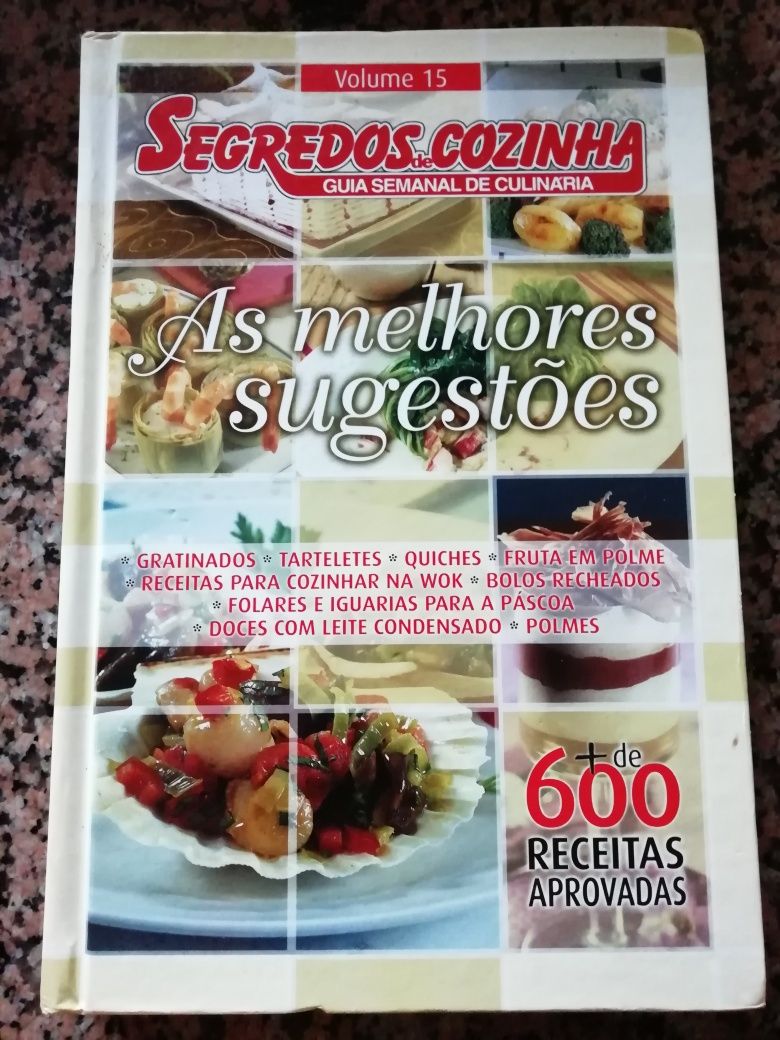 Livros de receitas de culinária