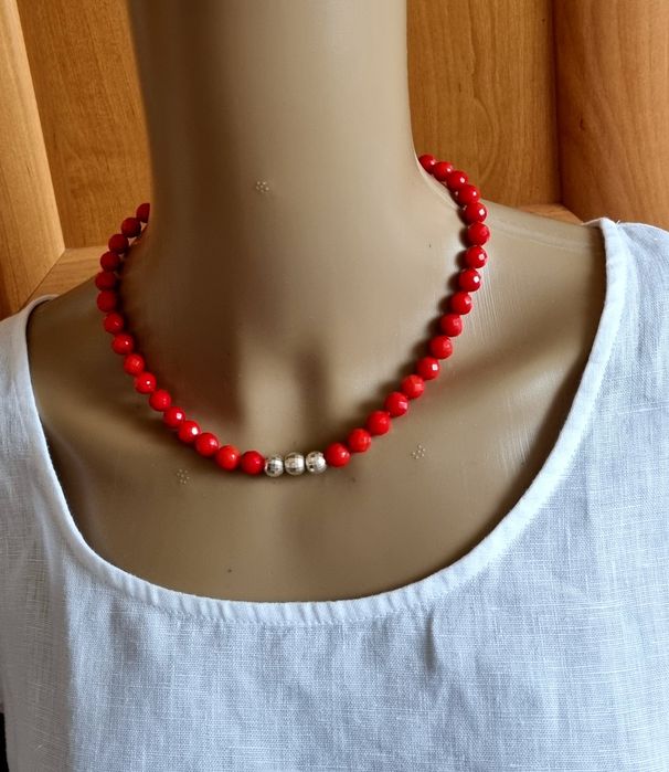 Коралове намисто, 45 см, Італія