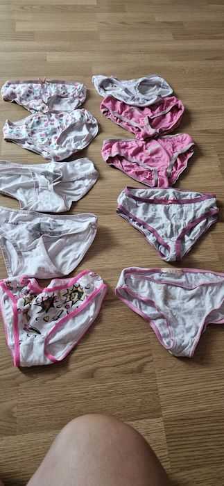 Sprzedam majtki dziewczęce 110/116 10 sztuk