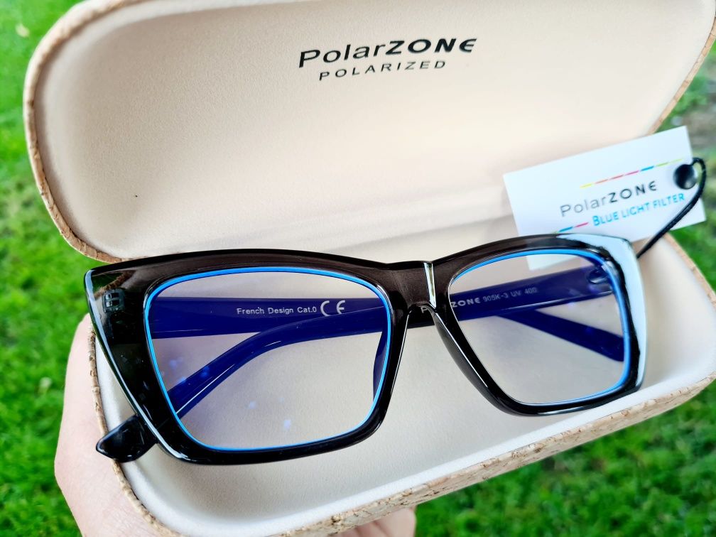 Nowe modne okulary do komputera zerówki marki Polarzone