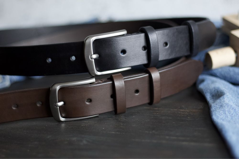 Ремінь чоловічий класичний 4см. Ремень мужской на пояс