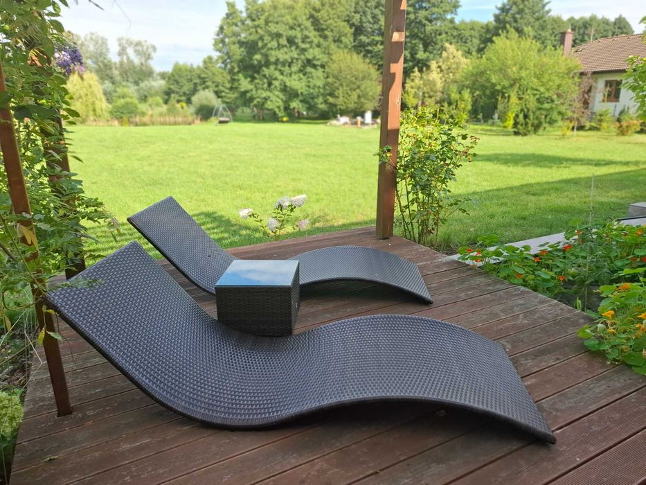 Lezaki 2 szt elskluzywne Bello Gardino, prawdziwy technoratan