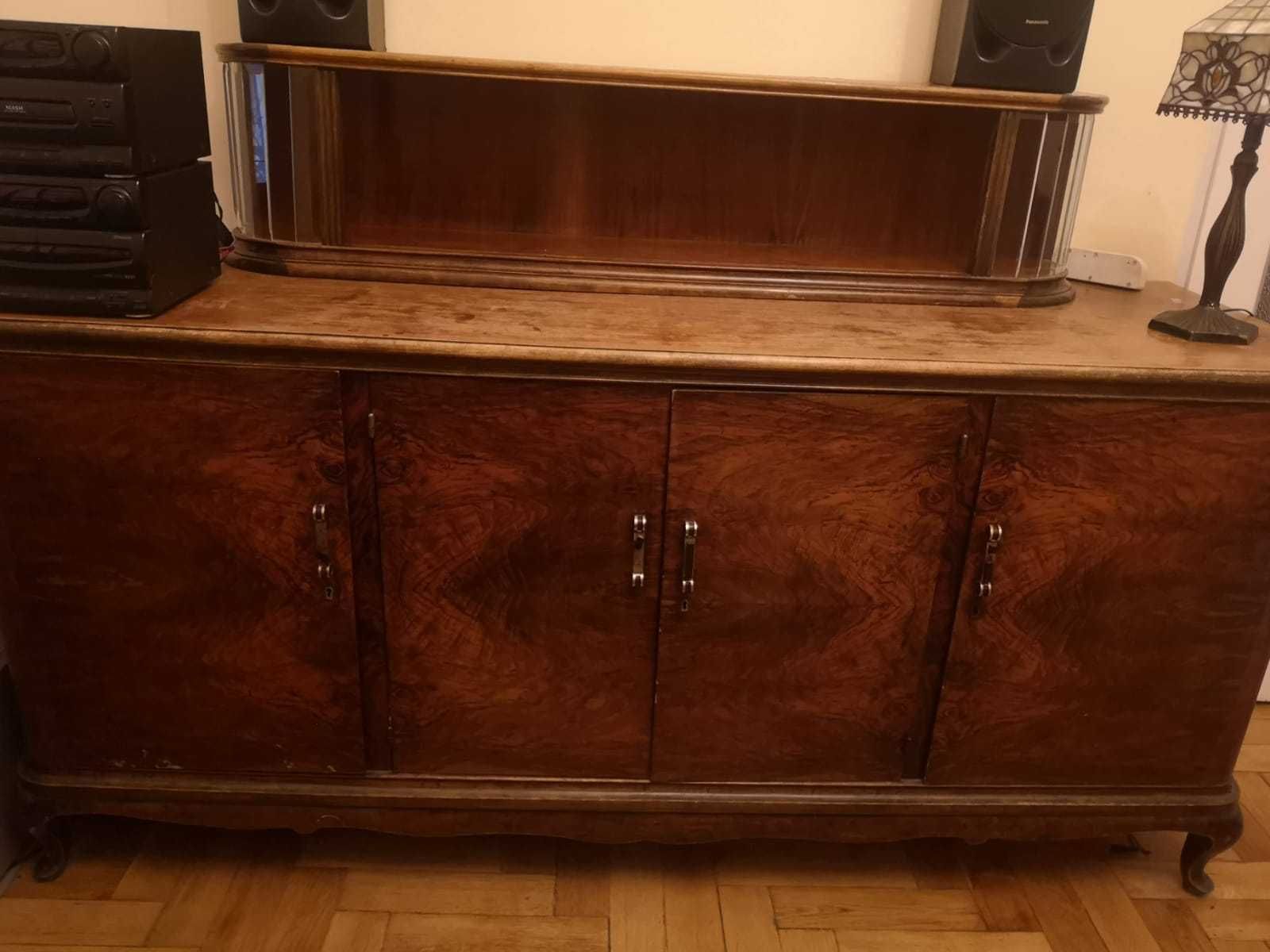 Kredens komoda z nadstawką bufet art deco styl gdański