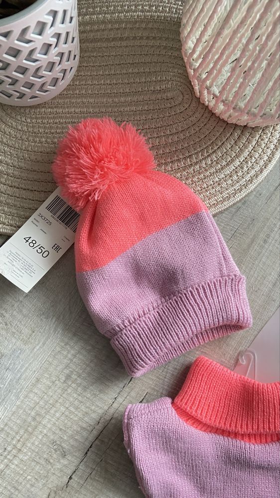 Zestaw czapka komin na zime nowe z metka