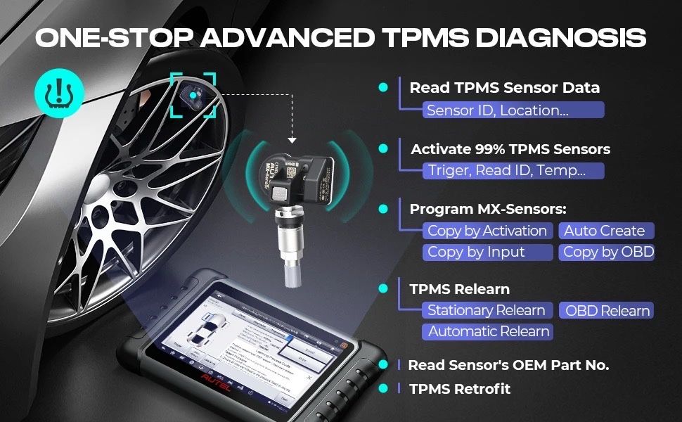 Диагностика авто , датчики TPMS