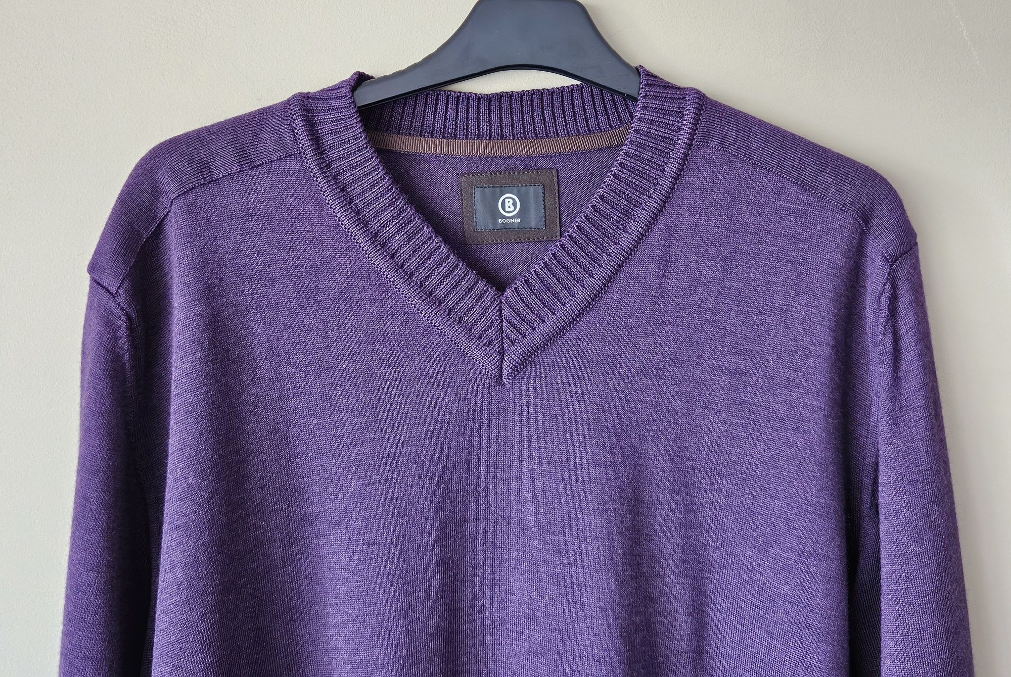 Super męski sweter Bogner rozmiar XXL vergin wool