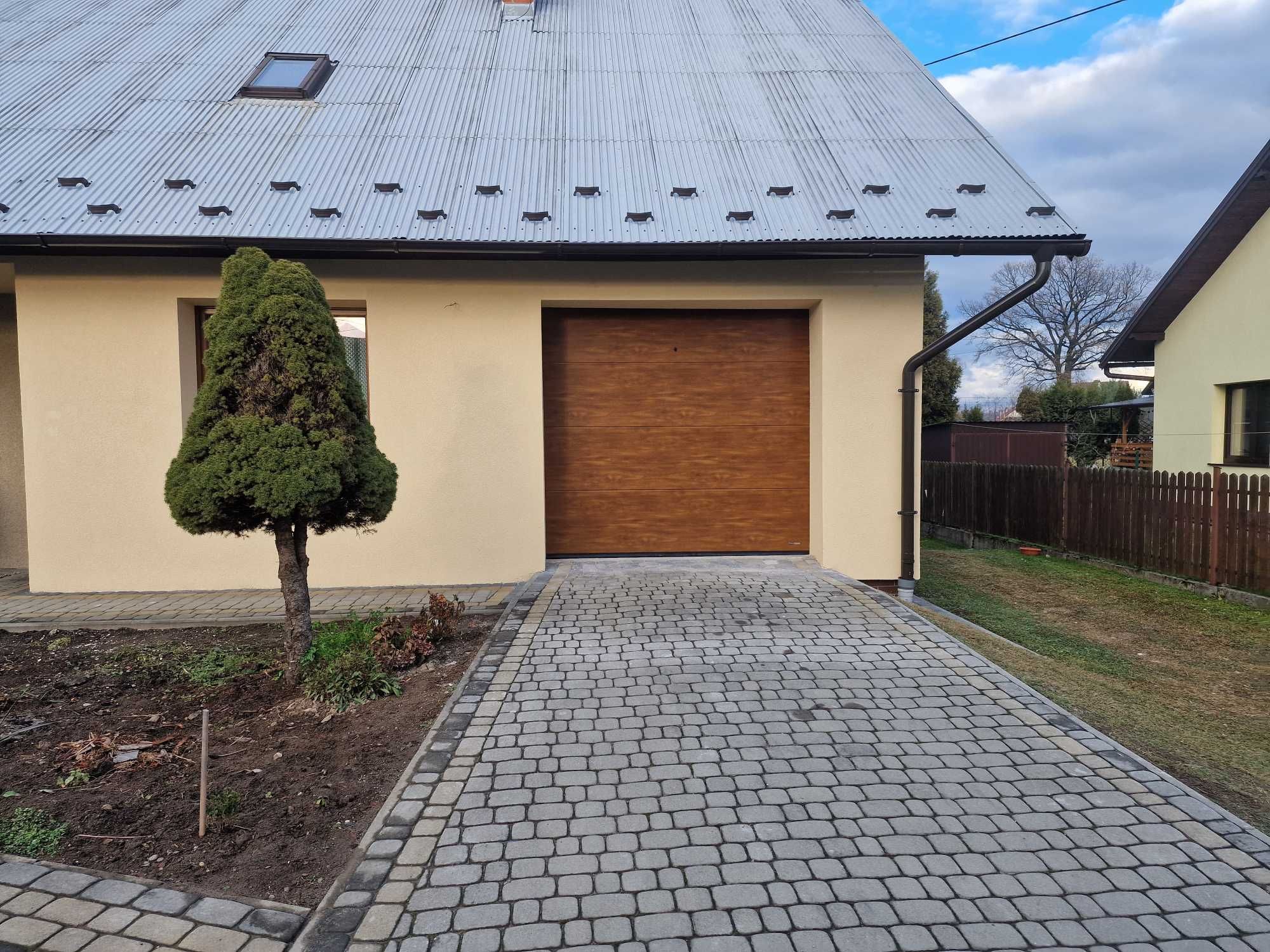 brama garażowa złoty dąb 3000x2500