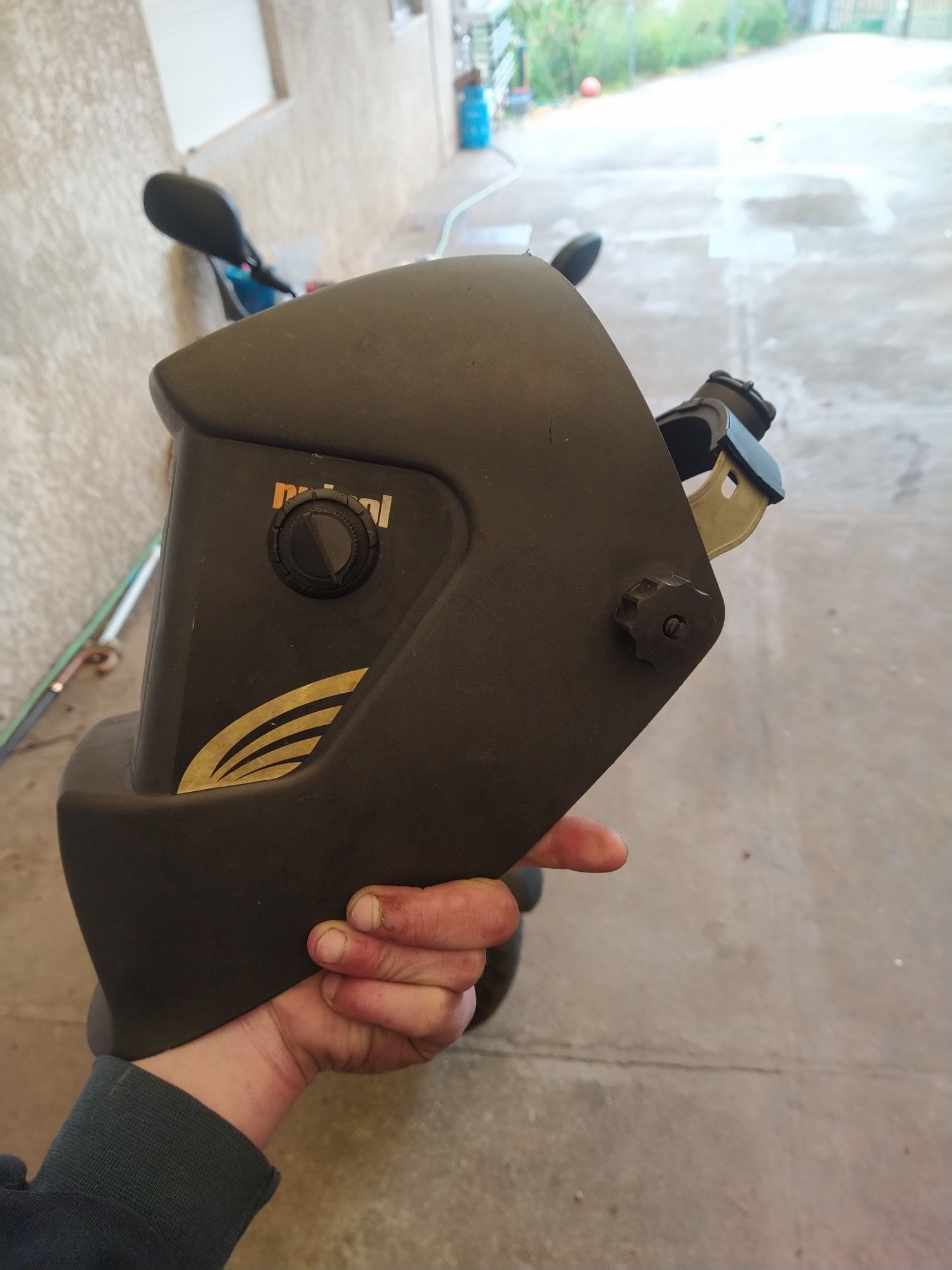 Máscara soldar automática