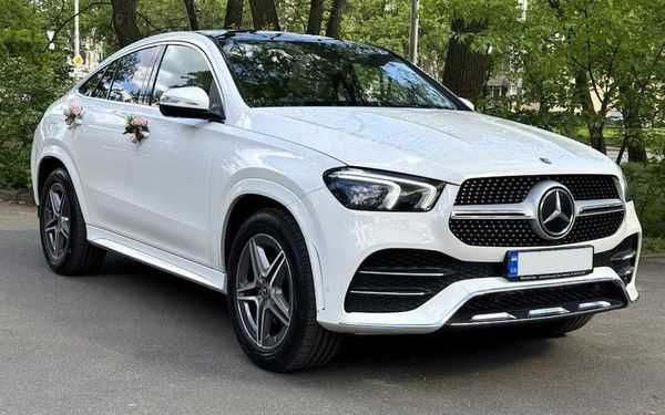Авто на свадьбу Mercedes Benz Gle AMG Coupe белый джип с водителем