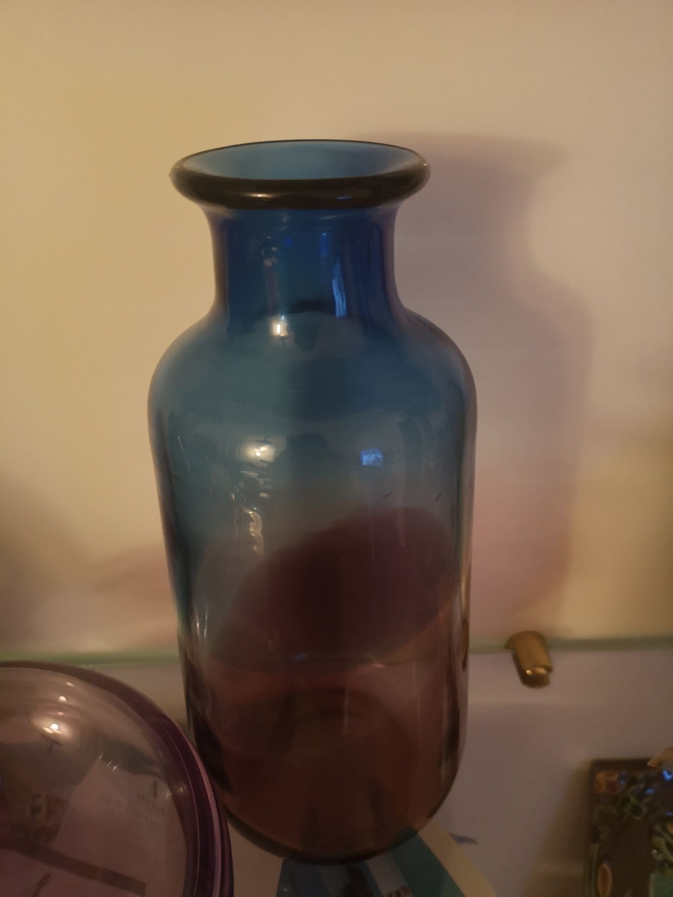 Vendo jarras vidro ikea e marinha grande azul e lilás novas