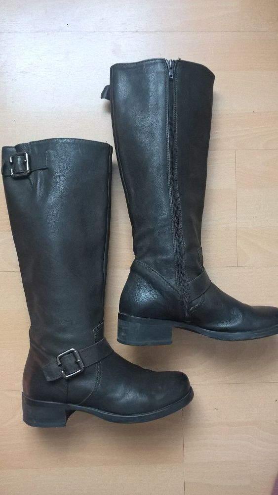 Kozaki botki buty oficerki skóra 38