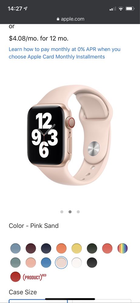 Ремешок Apple 42mm | 44mm Pink Sand Sport Band