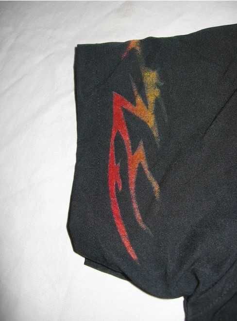 koszula krótki rękaw hawajska hawajka ogień ognie płomienie 158 164