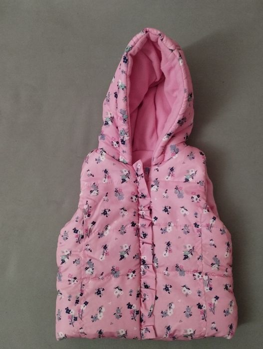 Kamizelka polarowa dziewczęca r. 62-68