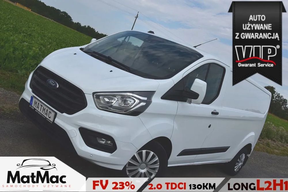 Ford TRANSIT CUSTOM 300 L2H1  *130*L2H1*LONG*2XPDC*Hak*Grzane-Fotele-Szyba*FV23%
