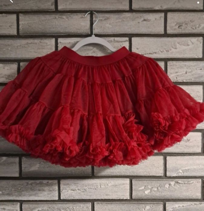 Spódniczka tutu bordo manufaktura falbanek