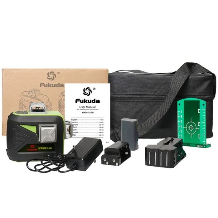 Відкалібрований Fukuda MW93T-3-3G (Huepar 603CG) 3D лазерний рівень