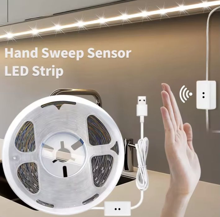 Лента на сенсоре белая   Стрічка на сенсорі біла 1, 2, 3, 5 метров/